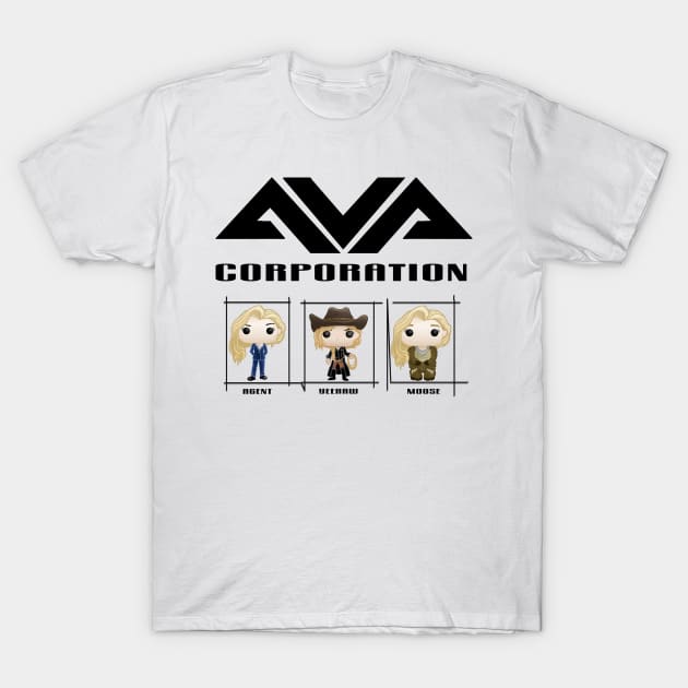 Ava Corporation Pops T-Shirt by LottieMockett